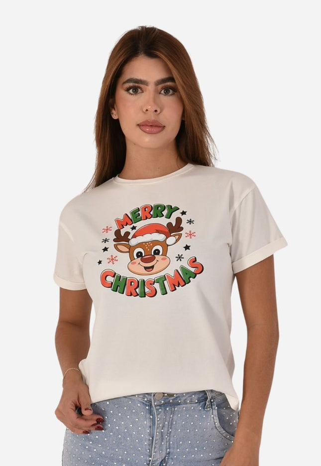 Camiseta Navideña Dama Ref. 70202-029
