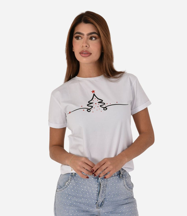 Camiseta Navideña Dama Ref. 70202-030