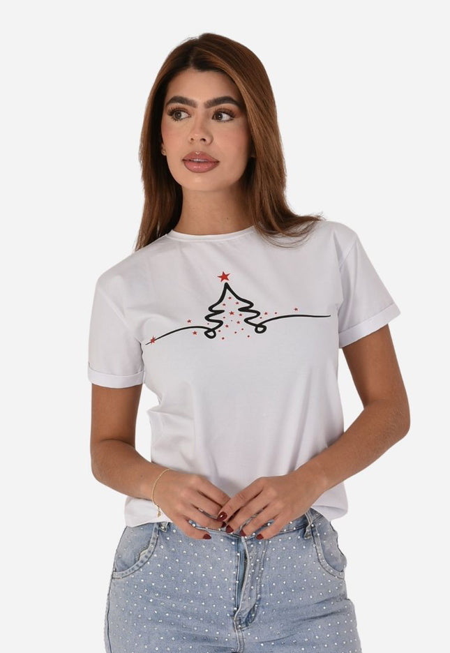 Camiseta Navideña Dama Ref. 70202-030