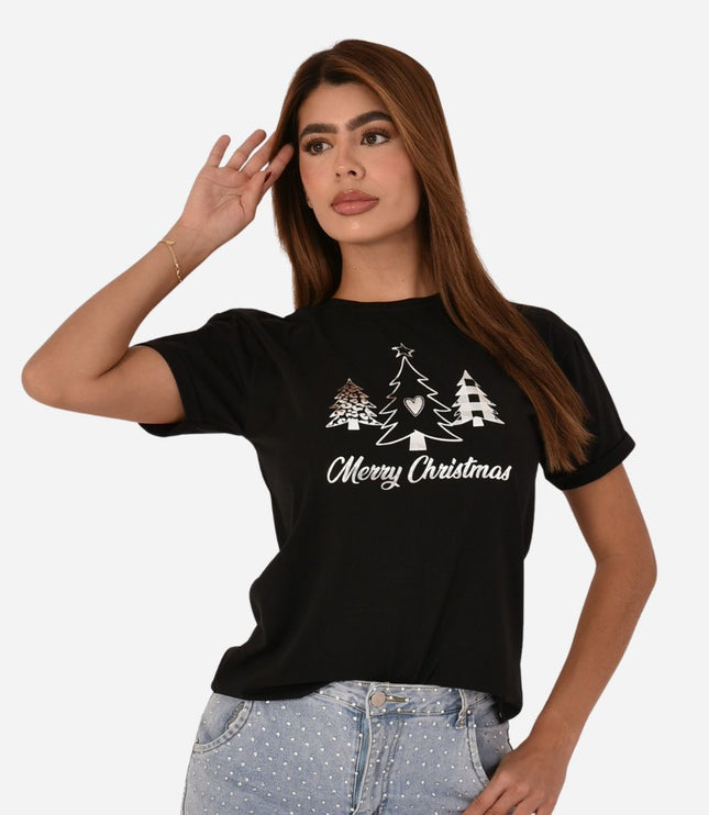 Camiseta Navideña Dama Ref. 70202-033