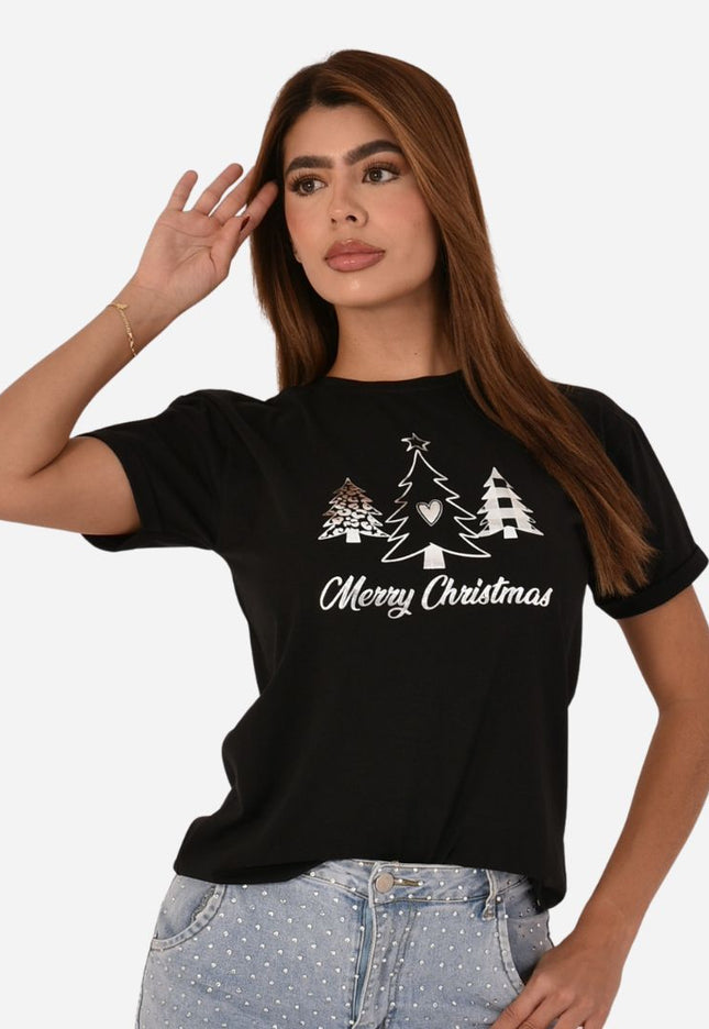 Camiseta Navideña Dama Ref. 70202-033