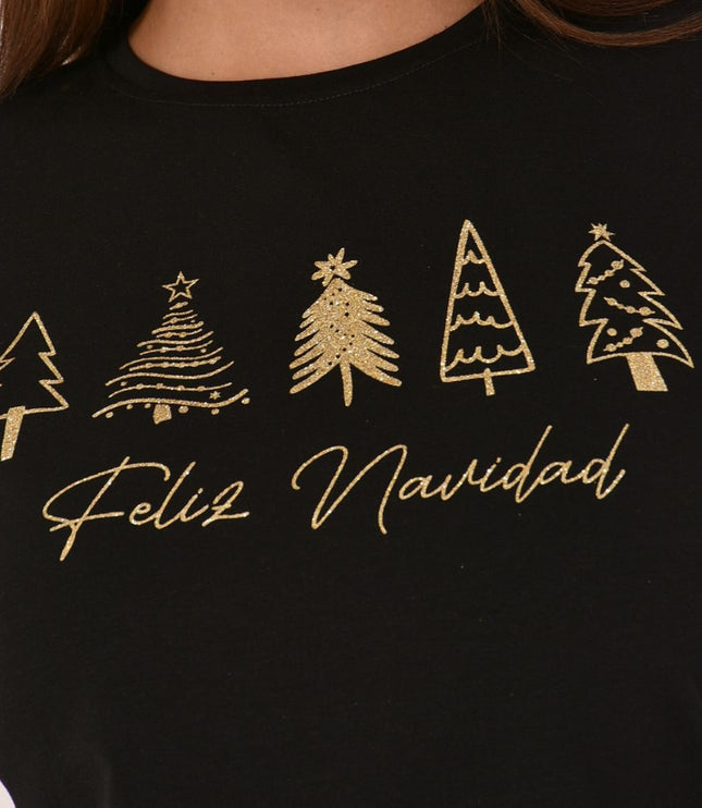 Camiseta Navideña Dama Ref. 70202-034