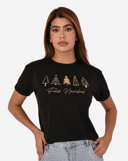 Camiseta Navideña Dama Ref. 70202-034