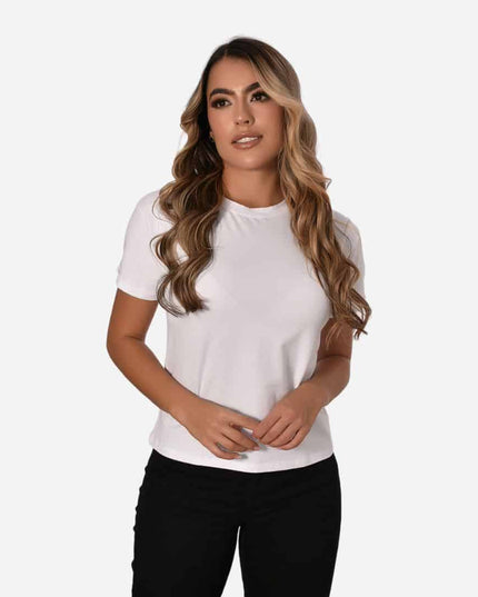Camiseta de Dama con Guardapolvo o Dobladillo Ref. 70202