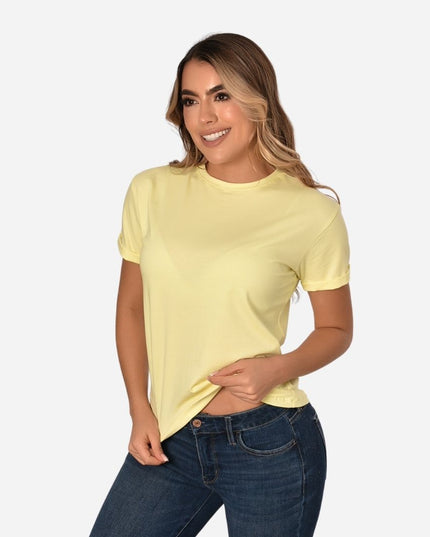 Camiseta de Dama con Guardapolvo o Dobladillo Ref. 70202