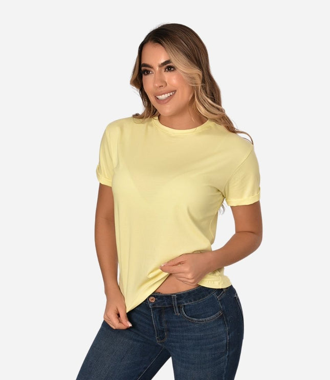 Camiseta de Dama con Guardapolvo o Dobladillo Ref. 70202