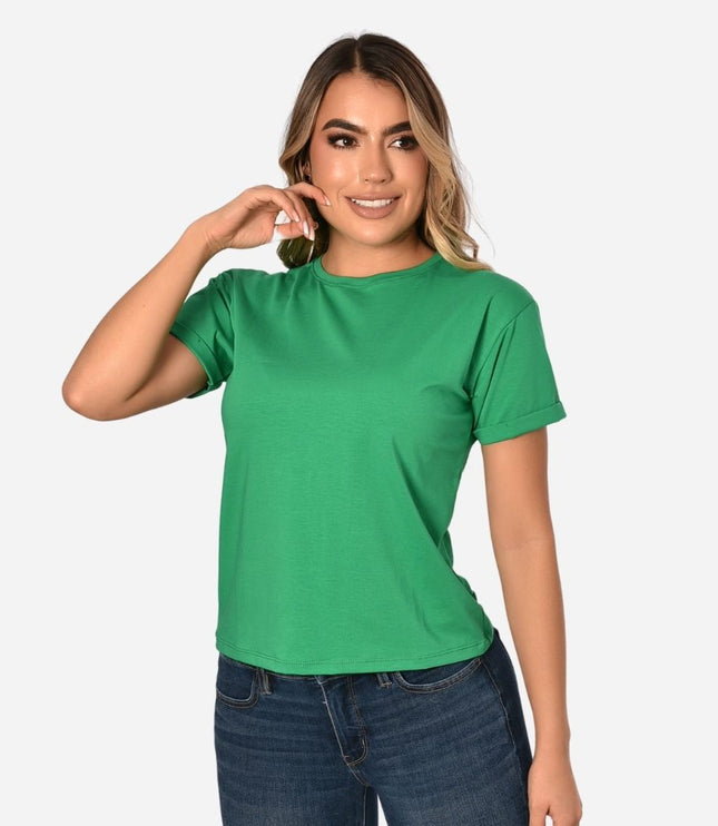 Camiseta de Dama con Guardapolvo o Dobladillo Ref. 70202