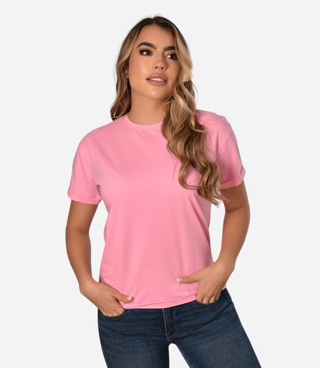 Camiseta de Dama con Guardapolvo o Dobladillo Ref. 70202