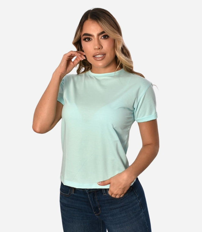 Camiseta de Dama con Guardapolvo o Dobladillo Ref. 70202