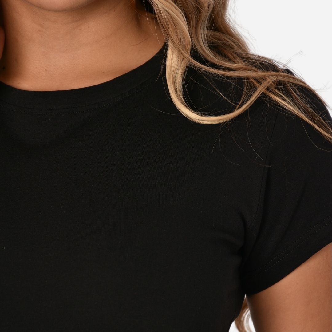 Camiseta de Dama Básica Slim Fit en Tela Fria Ref. 70203