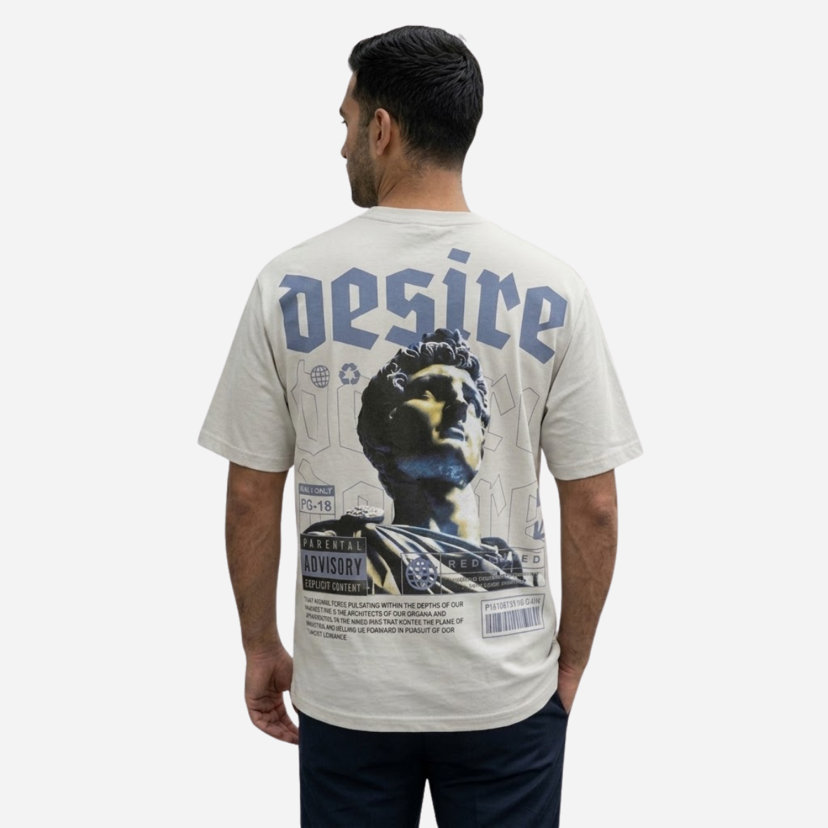 Camiseta De Hombre Semi-Oversized Ref. 70204-052