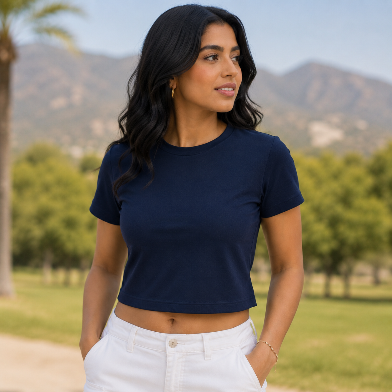 Camiseta Basica De Dama Tela Qatar Ref. 70217