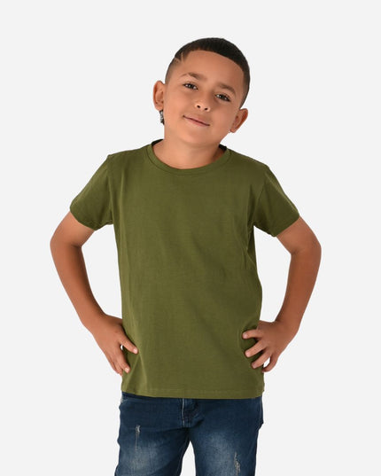 Camiseta Básica de Niño en Tela Fría Ref. 71112