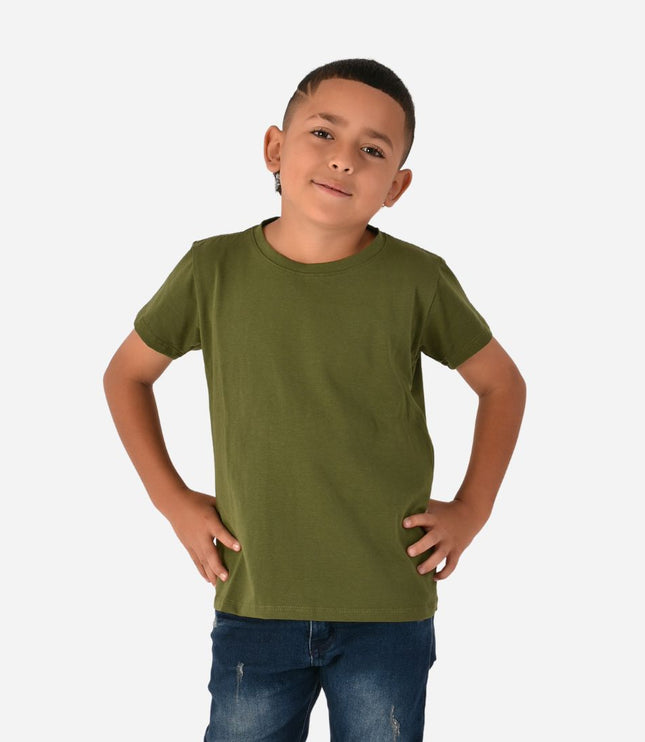 Camiseta Básica de Niño en Tela Fría Ref. 71112