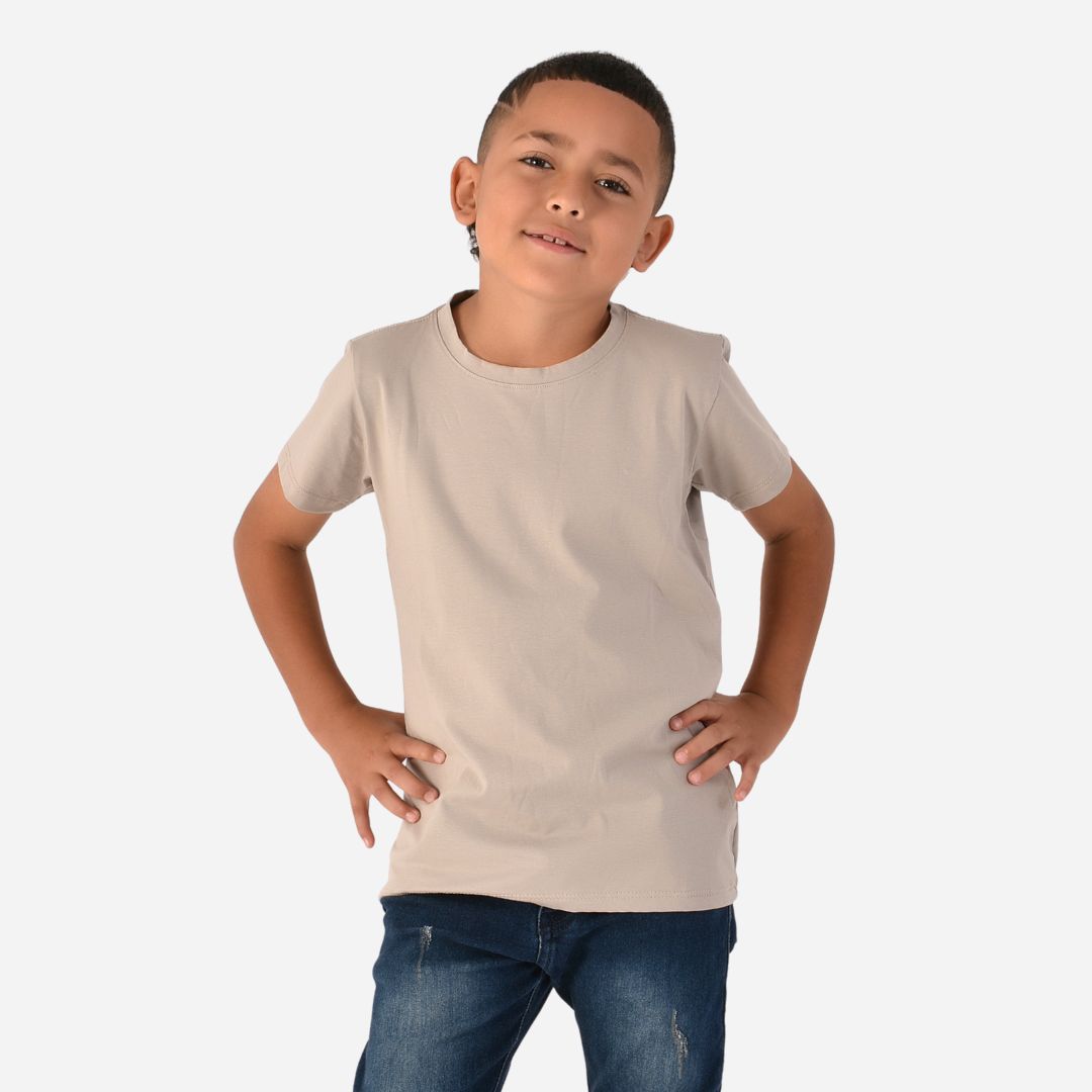 Camiseta Básica de Niño en Tela Fría Ref. 71112