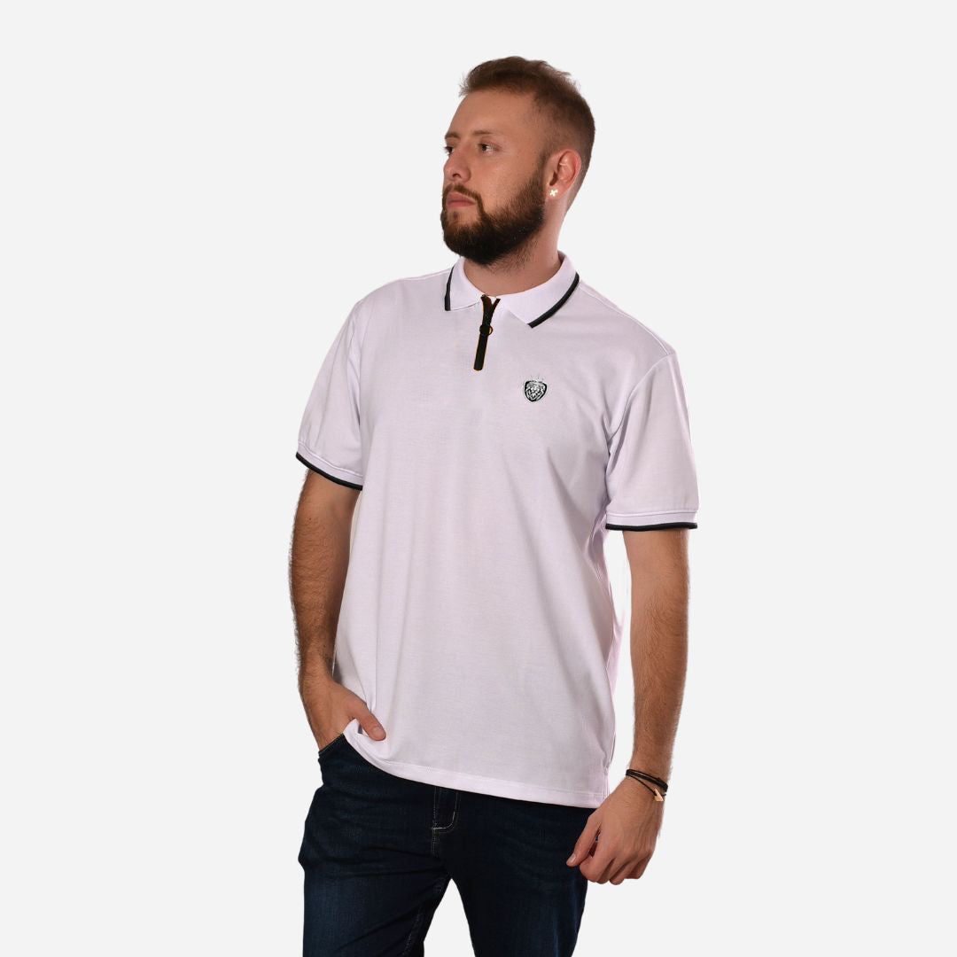 Camiseta Tipo Polo de Hombre Cremallera Ref. 72002