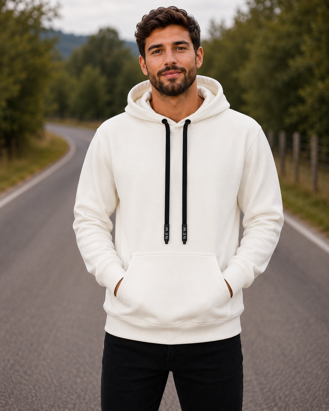 Hoodie Sin Marca Unisex en tela Burda Fría Ref. 76001