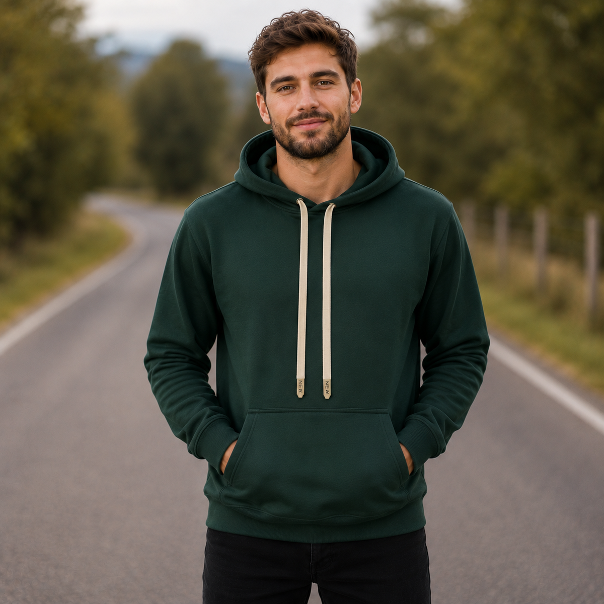 Hoodie Sin Marca Unisex en tela Burda Fría Ref. 76001