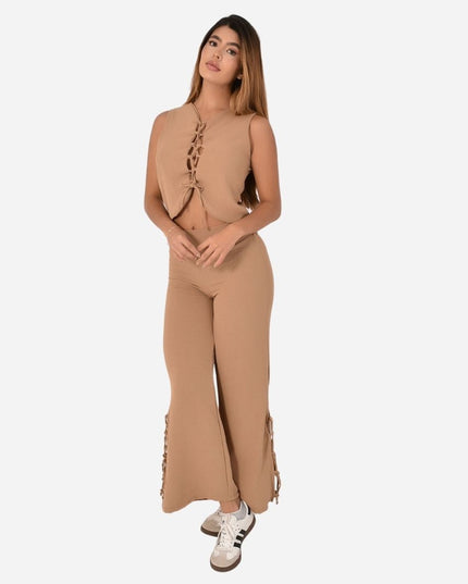 Conjunto De Dama Chaleco + Pantalon Ref. AM-2025