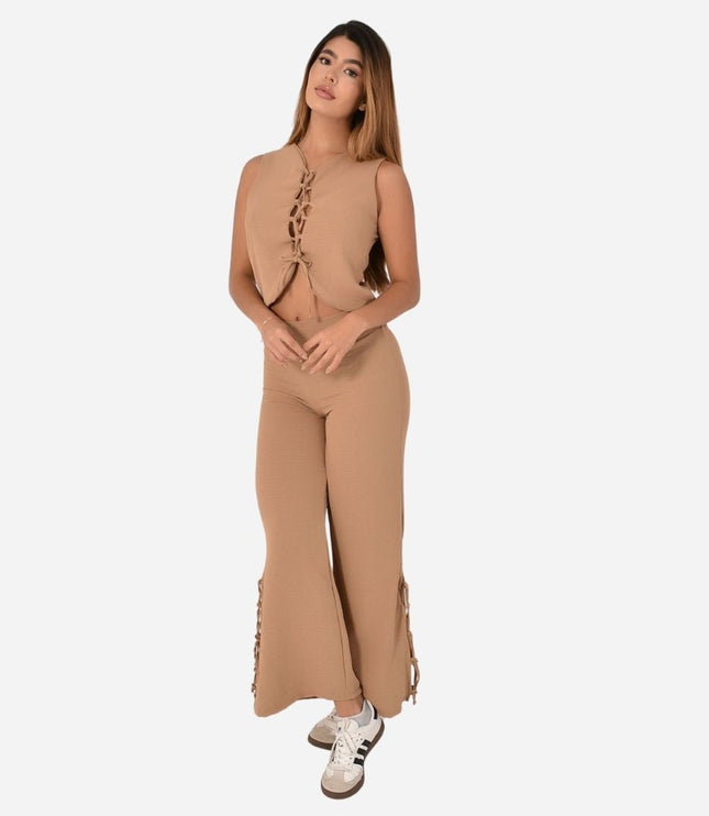 Conjunto De Dama Chaleco + Pantalon Ref. AM-2025