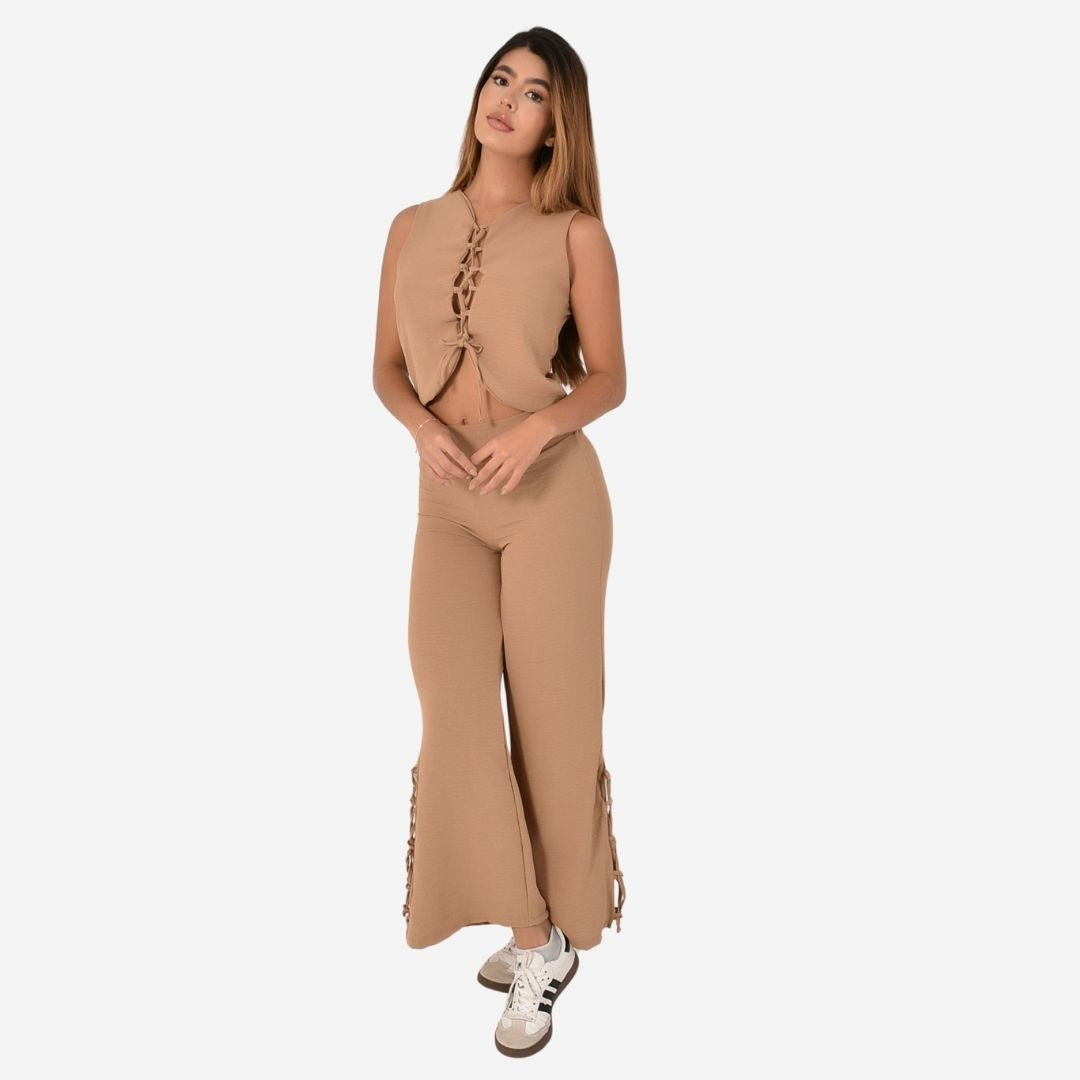 Conjunto De Dama Chaleco + Pantalon Ref. AM-2025