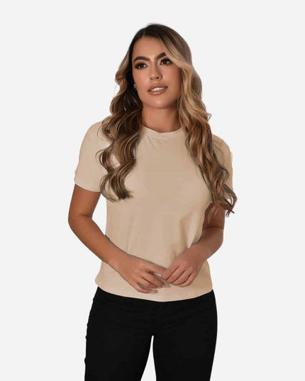 Camiseta de Dama con Guardapolvo o Dobladillo Ref. 70202