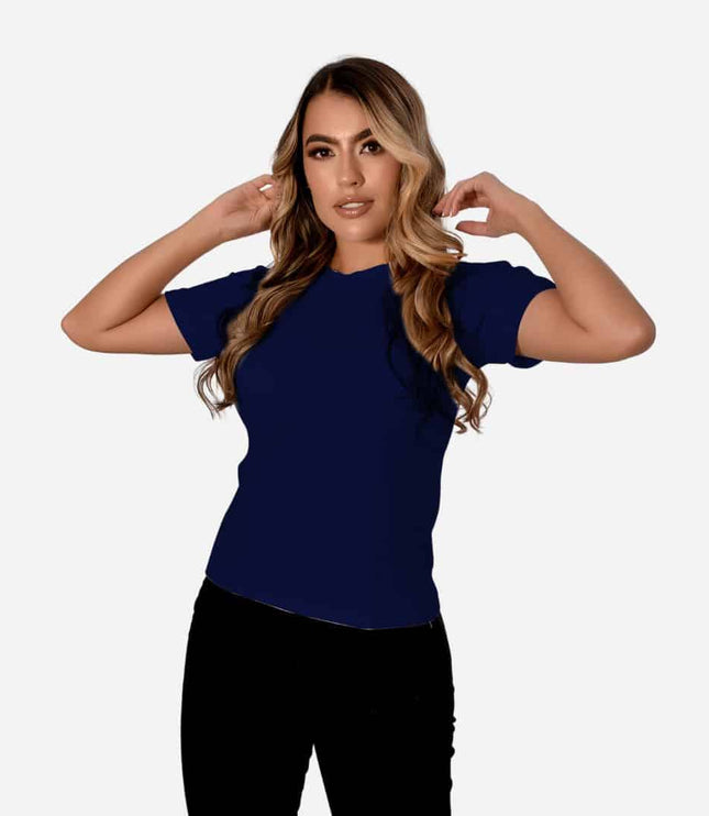 Camiseta de Dama con Guardapolvo o Dobladillo Ref. 70202