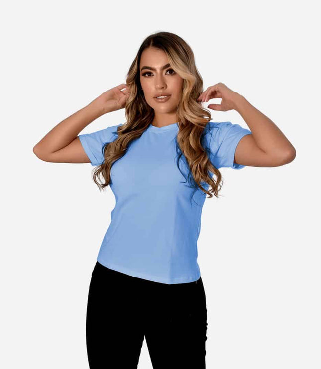 Camiseta de Dama con Guardapolvo o Dobladillo Ref. 70202