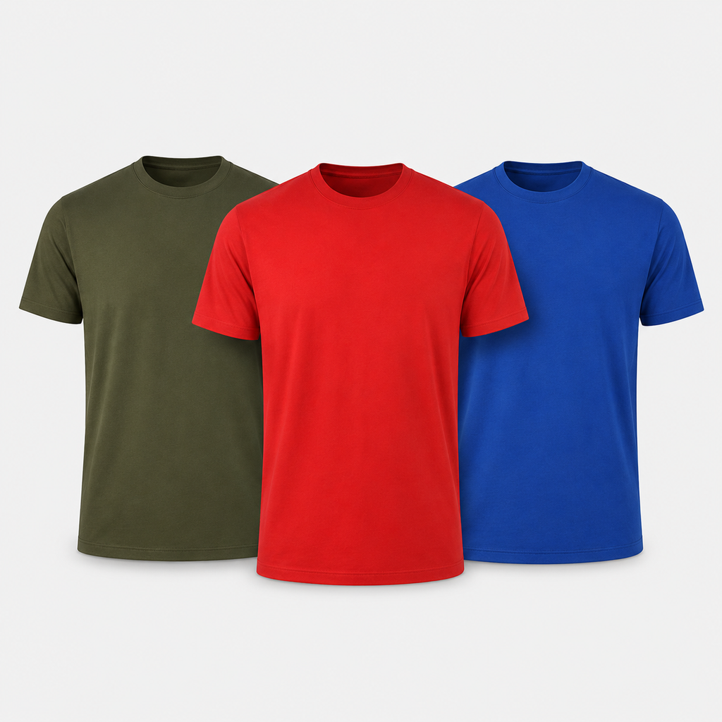 Pack Camisetas Básica Slim Fit Tela Fría Ref. 70141