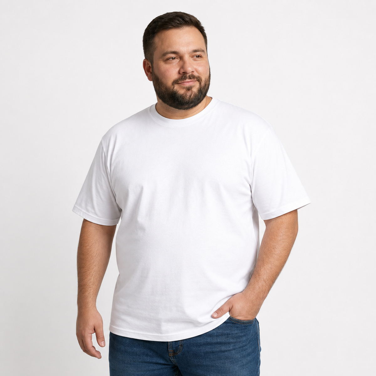 Camiseta De Hombre En Tela Qatar Super Plus Ref. 70156