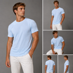 Pack Camisetas Básica Slim Fit Tela Fría Ref. 70141