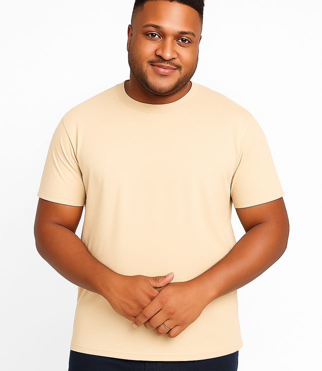 Camiseta Básica Slim Fit en Tela Fría Tallas grandes Ref. 70141