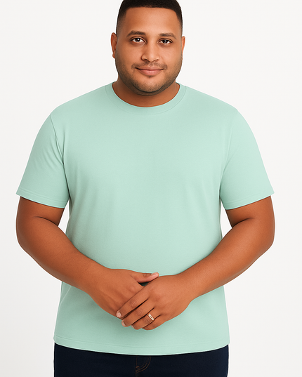 Camiseta Básica Slim Fit en Tela Fría Tallas grandes Ref. 70141