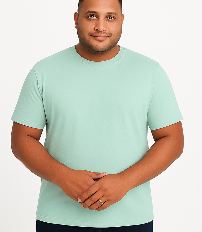 Camiseta Básica Slim Fit en Tela Fría Tallas grandes Ref. 70141