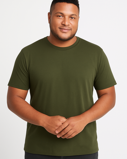Camiseta Básica Slim Fit en Tela Fría Tallas grandes Ref. 70141
