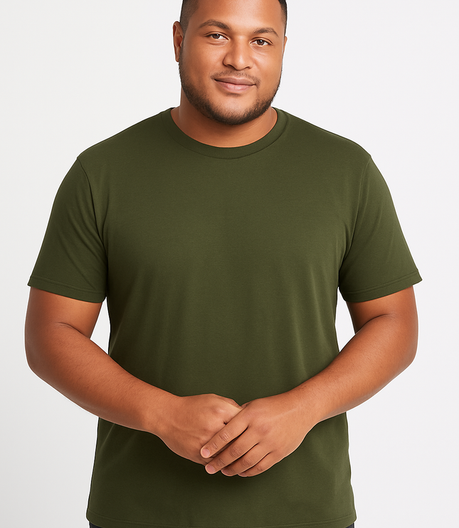 Camiseta Básica Slim Fit en Tela Fría Tallas grandes Ref. 70141