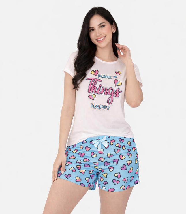 Pijama de Dama Blusa + Short Ref. 51451-051