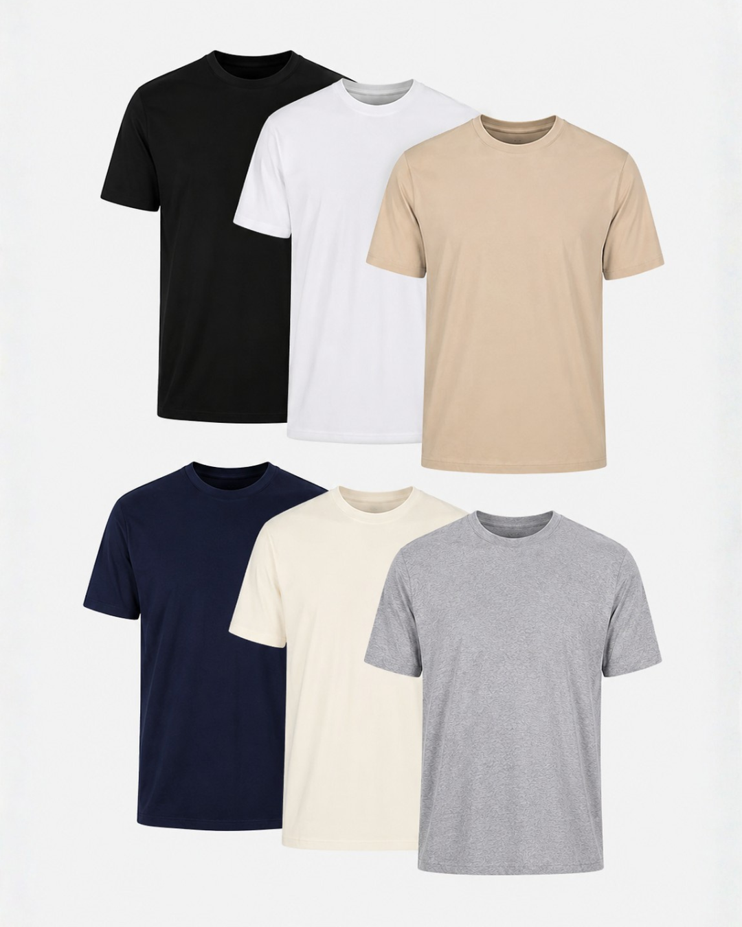 Pack Camisetas Slim Fit Colores Basicos Ref. 70141