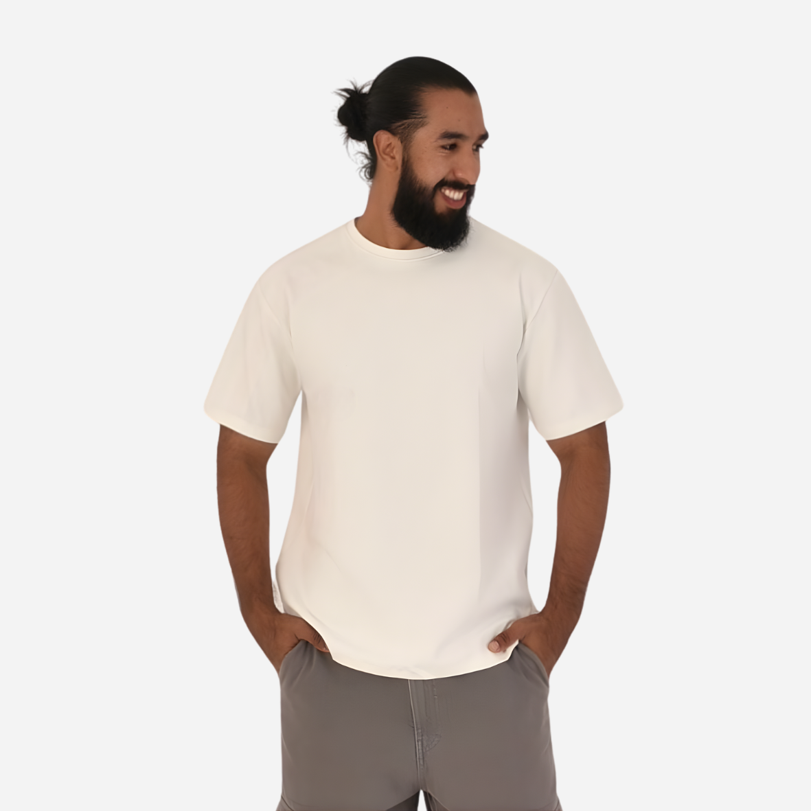 Camiseta Semi-Oversize en tela Qatar Ref. 70204