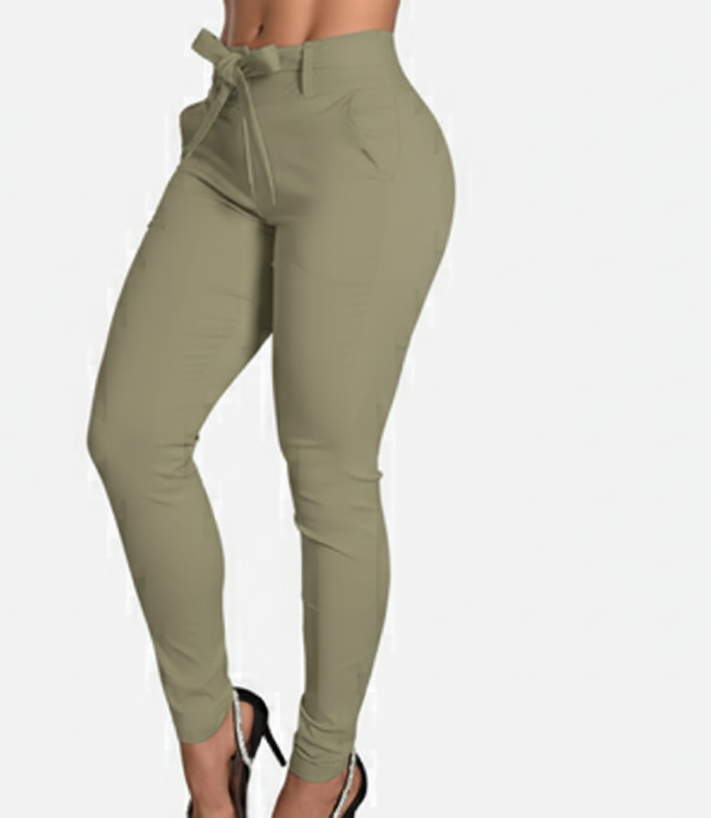 Pantalón De Dama Con Anudado Ref. 472