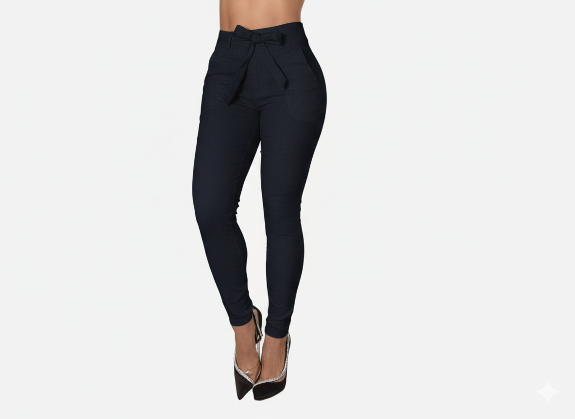 Pantalón De Dama Con Anudado Ref. 472