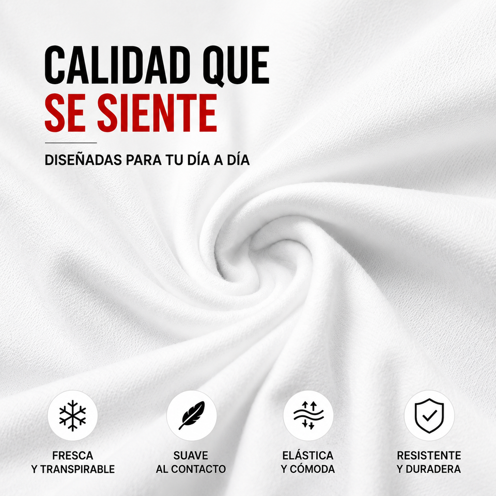 Pack Camisetas Básica Slim Fit Tela Fría Ref. 70141