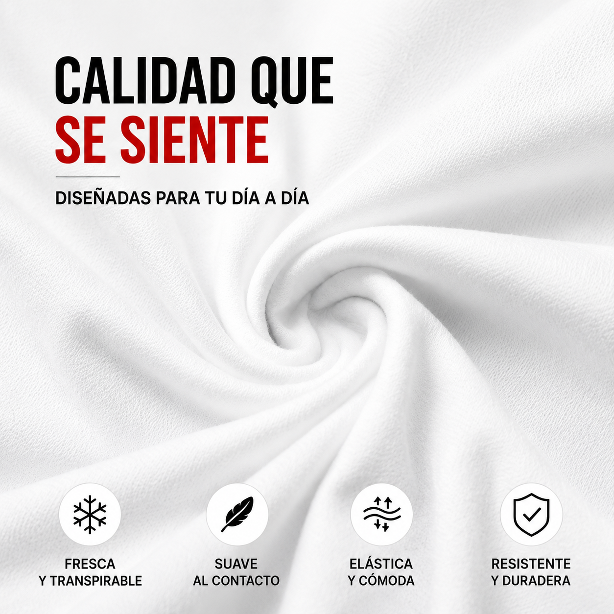 Pack Camisetas Básica Slim Fit Tela Fría Ref. 70141