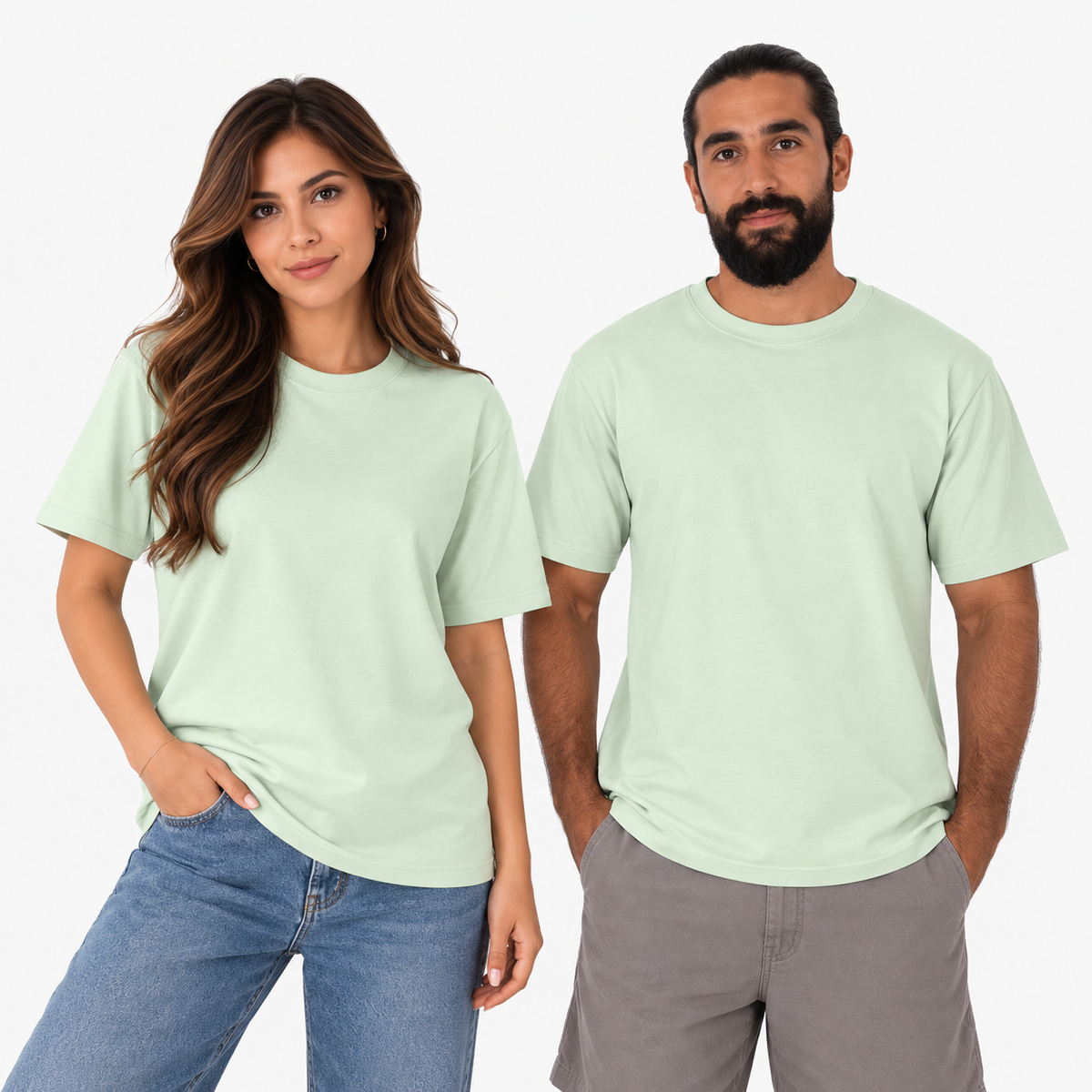 Camiseta Semi-Oversize en tela Qatar Ref. 70204