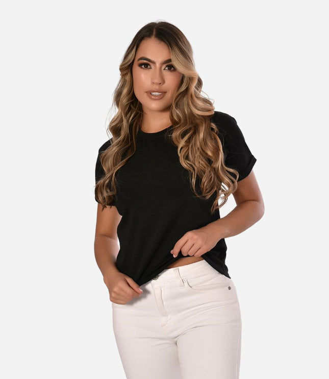 Camiseta de Dama con Guardapolvo o Dobladillo Ref. 70202
