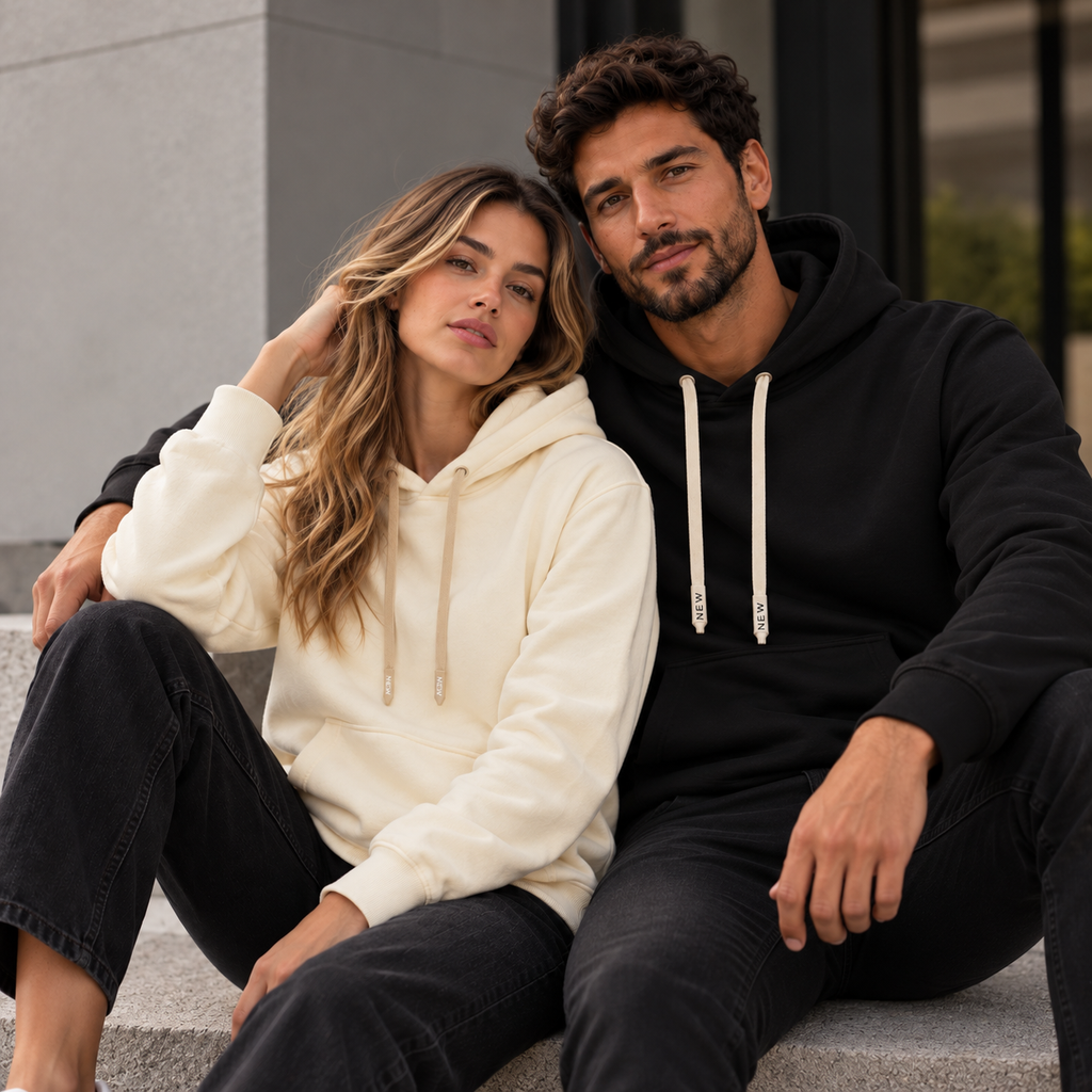 Hoodie Sin Marca Unisex en tela Burda Fría Ref. 76001