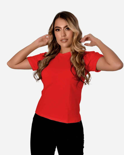 Camiseta de Dama con Guardapolvo o Dobladillo Ref. 70202