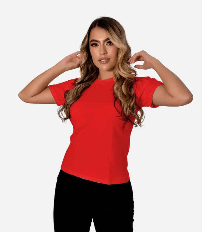 Camiseta de Dama con Guardapolvo o Dobladillo Ref. 70202