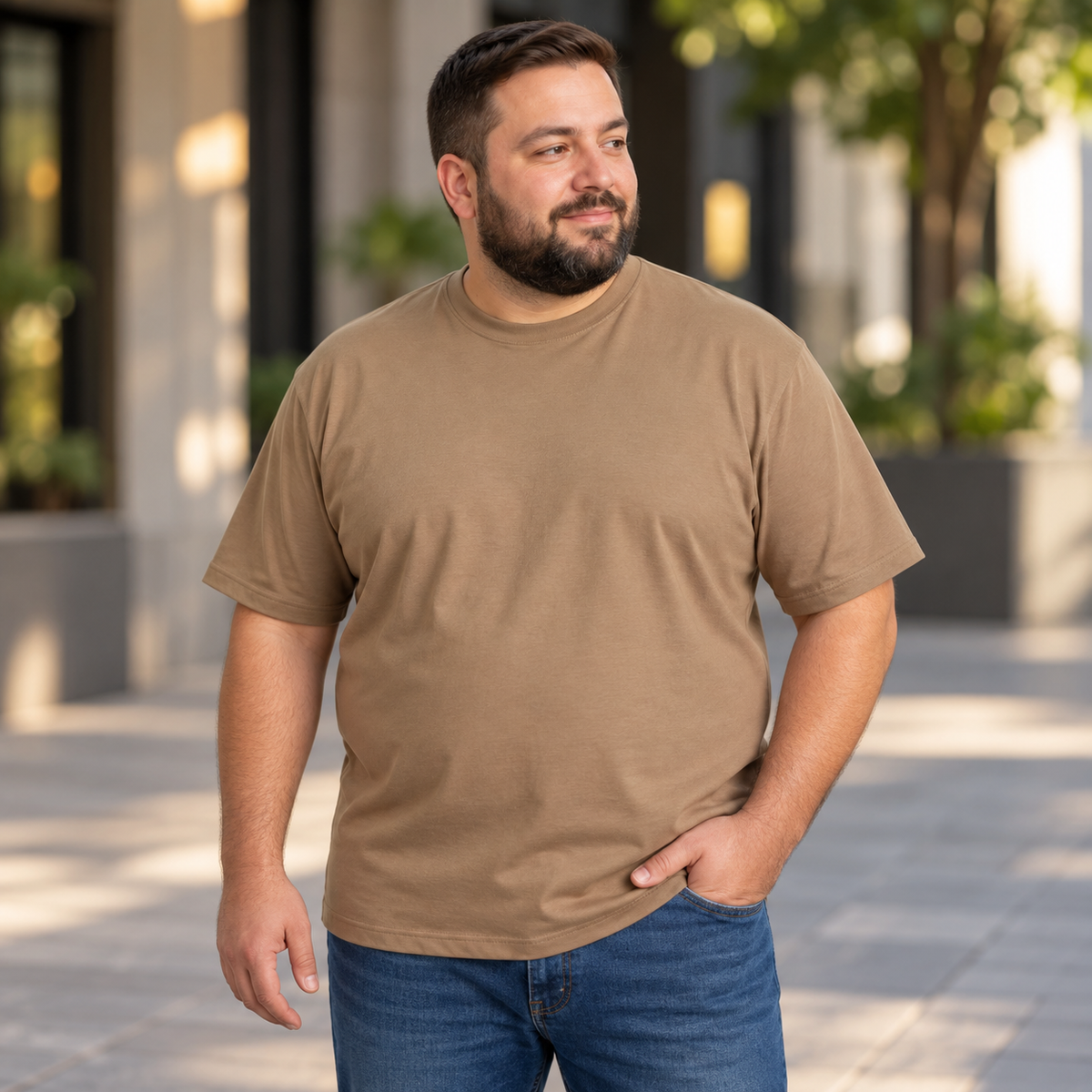 Camiseta De Hombre En Tela Qatar Super Plus Ref. 70156