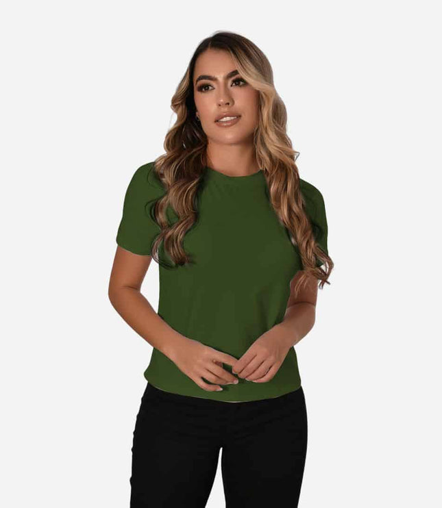Camiseta de Dama con Guardapolvo o Dobladillo Ref. 70202